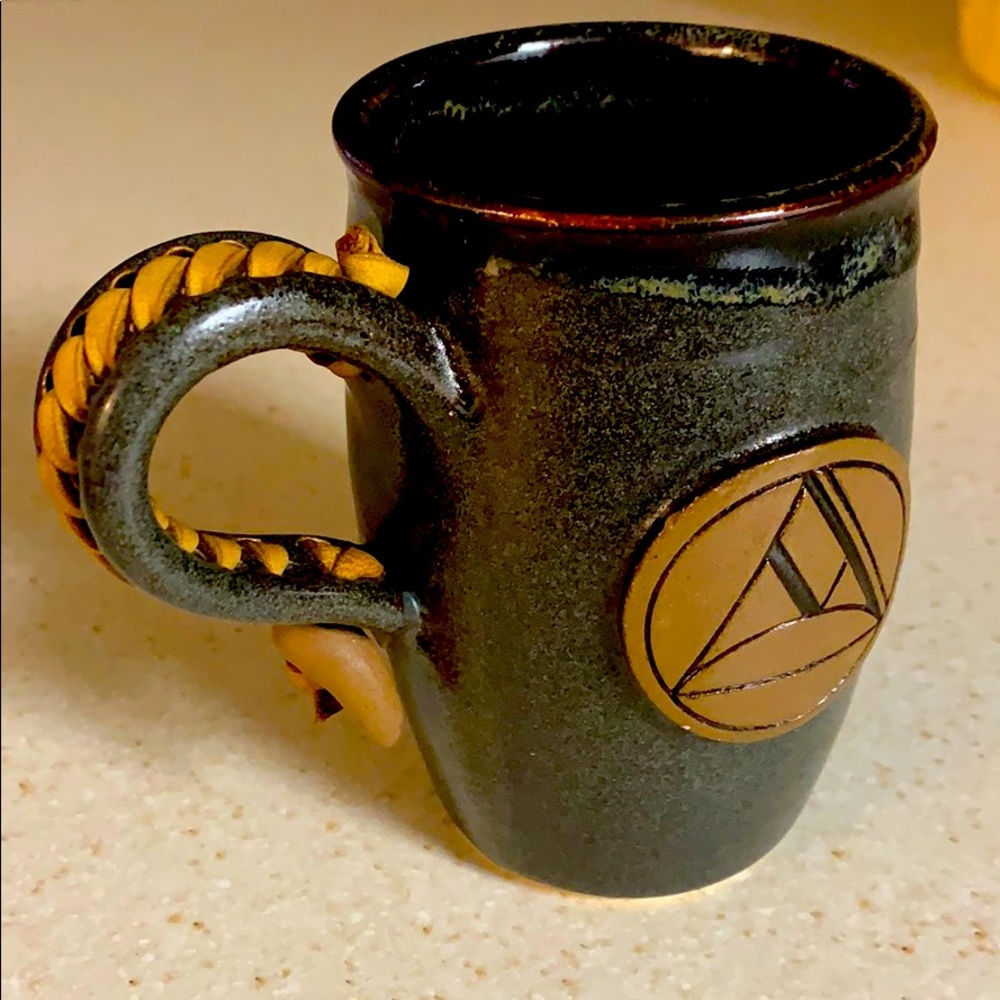 Handmade artisan coffee cup
